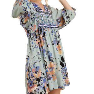 Umgee Bohemian Tunic Dress (Large)